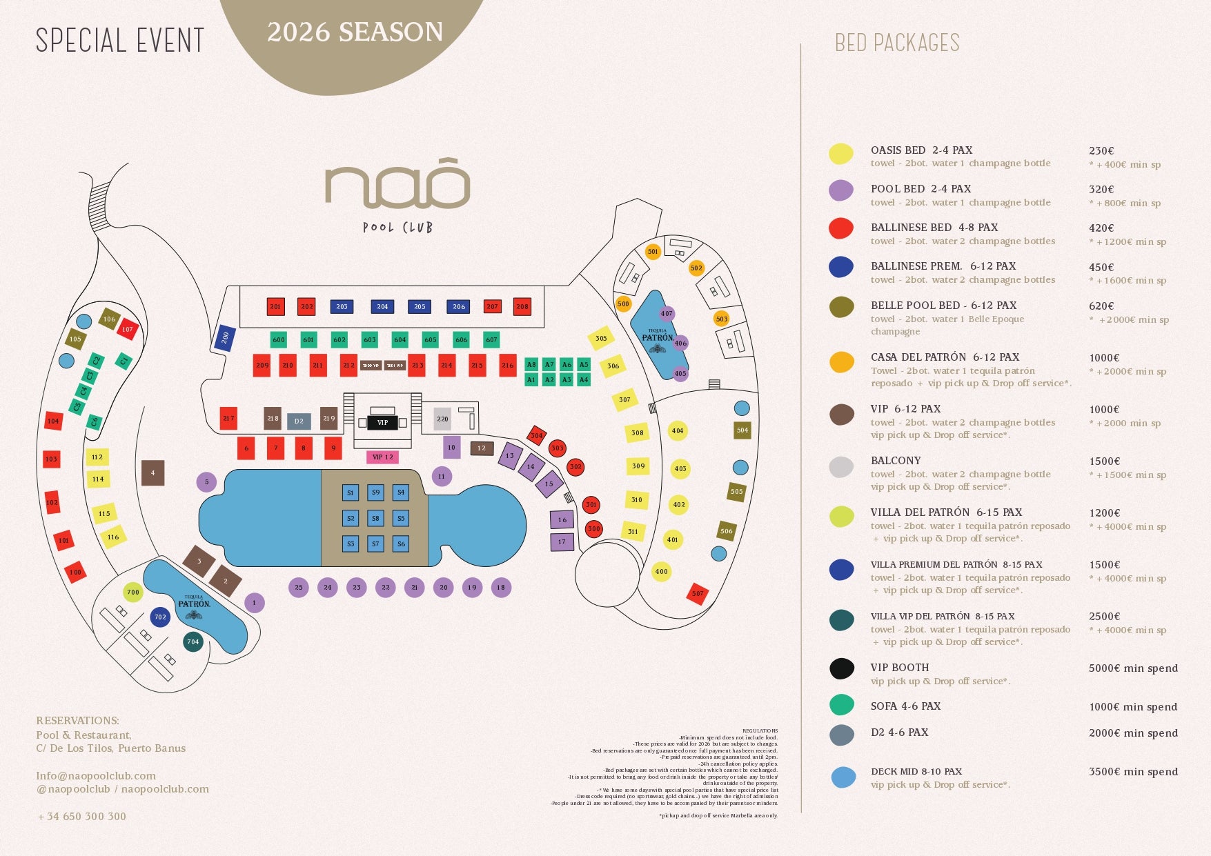 NAO POOL CLUB floor plan